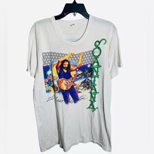 Santana viva 20 years celebration 1988 Rare Concert T-Shirt men XL